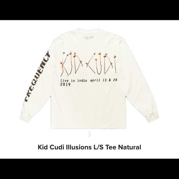 KID CUDI×CPFM ILLUSIONS L/S T-SHIRT Cactus Plant Flea Market × Kid Cudi Kid cudi CPFM Coachella